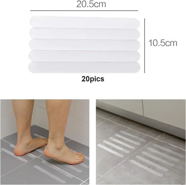 Alt view image 3 of 7 - Kyerivs Anti Slip Strips Safety Shower Bathtub Non Slip Stickers Clear