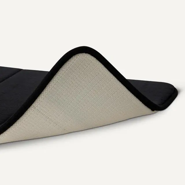 Alt view image 5 of 5 - Amazon Basics Absorbent & Fast Dry Plush Memory Foam Bath Mat, 17 x 24 in, Black