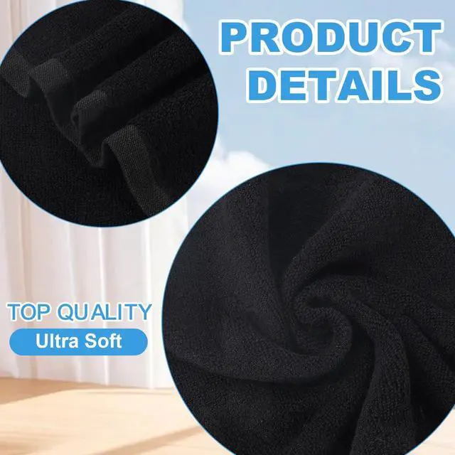 Alt view image 3 of 7 - 6 Pack Bamboo Fiber Washcloths Face Towels for Body