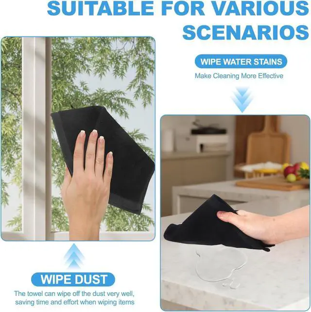 Alt view image 7 of 7 - 6 Pack Bamboo Fiber Washcloths Face Towels for Body