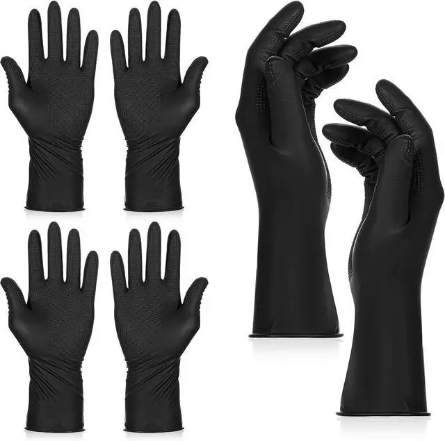 Main image of SynHHergyx Hair Dye Gloves, 3 Pcs Reusable Rubber Gloves Hair Color Glove Professional Hair Dying Tools for Home Salon Barber