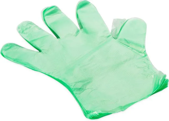 Main image of Camco Durable All Purpose RV and Camper Disposable Sanitation Gloves | Ideal in Wet or Dry Conditions | Green Non-Latex Gloves | 100 Pack (40285)