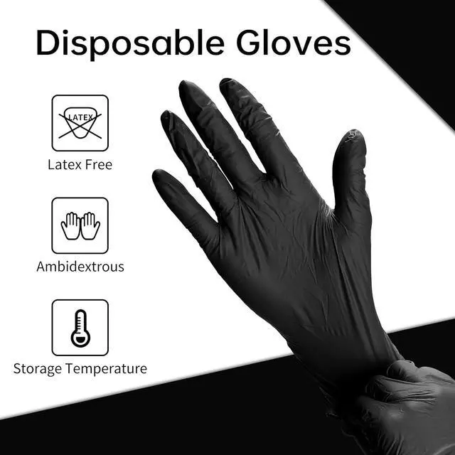 Alt view image 3 of 6 - PEIPU Vinyl Disposable Gloves,Powder Free,Cleaning Service Gloves, Latex Free
