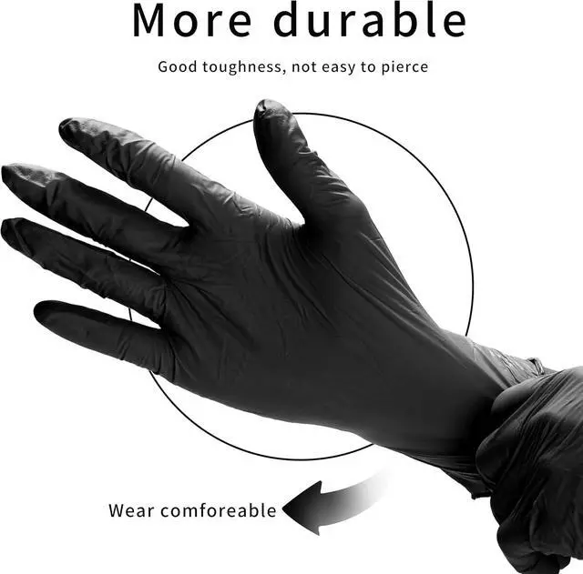 Alt view image 2 of 6 - PEIPU Vinyl Disposable Gloves,Powder Free,Cleaning Service Gloves, Latex Free