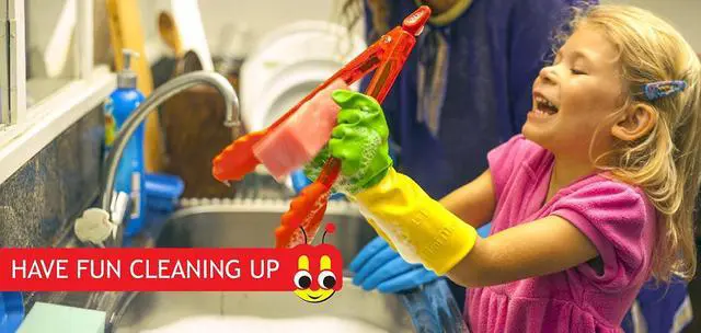 Alt view image 3 of 5 - Learn & Play Kids Gloves ; Age Group 3-5; Fit - Palm Width 2.5 to 2.75 Inch ; Rubber Gloves 1 Pair