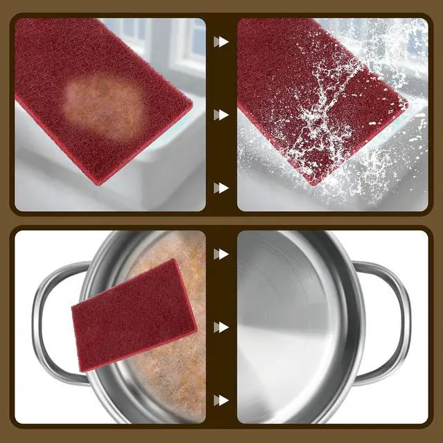 Alt view image 5 of 7 - 4 Pcs 4.7x7.9 Inch 7447 Fine Scuff Pads for Paint Prep Sanding