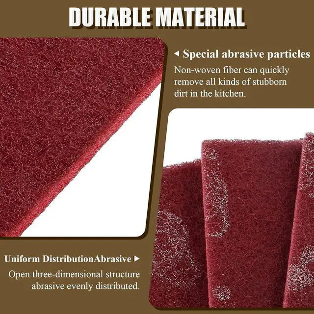 Alt view image 2 of 7 - 4 Pcs 4.7x7.9 Inch 7447 Fine Scuff Pads for Paint Prep Sanding