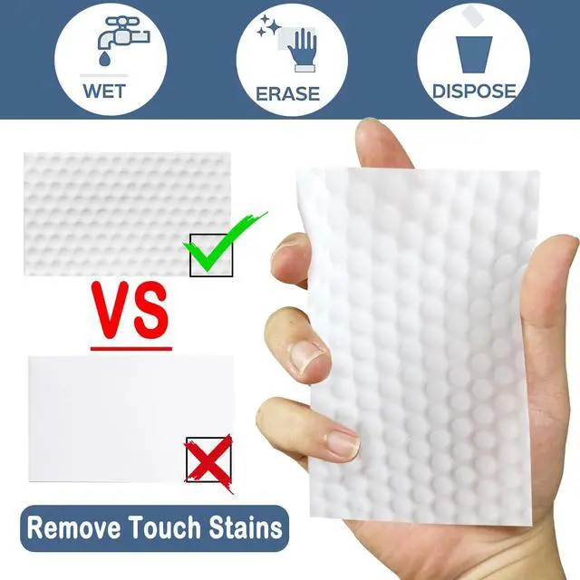Alt view image 3 of 7 - 30 Pack Magic Melamine Foam Scrub Pads, High Density Nano Cleaning Eraser Sheets, No Detergent Needed Multi-Purpose Sponges for Kitchen Bathroom Wall Shoe Sink Household Cleaning