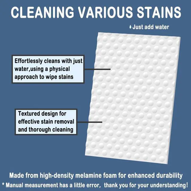 Alt view image 7 of 7 - 30 Pack Magic Melamine Foam Scrub Pads, High Density Nano Cleaning Eraser Sheets, No Detergent Needed Multi-Purpose Sponges for Kitchen Bathroom Wall Shoe Sink Household Cleaning