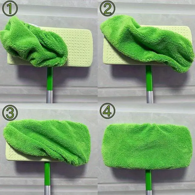 Alt view image 7 of 7 - 6-Pack Reusable Coral Fleece Mop Pads Washable Wet Mopping Cloths and Dry Sweeping Cloths for Swiffer Sweeper Washable Wet & Dry Microfiber Pads for Surface/Hardwood Floor Cleaning, Tile & More.
