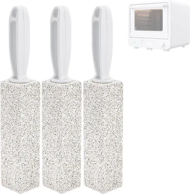 Main image of 3 Pack Pumice Stone for Cleaning Oven, Heavy-Duty Pumice Scouring Stick with Handle, Stong Stick Cleaner for Burnt-On Grease and Grates, Ideal for Kitchen, Oven and Stove Cleaning