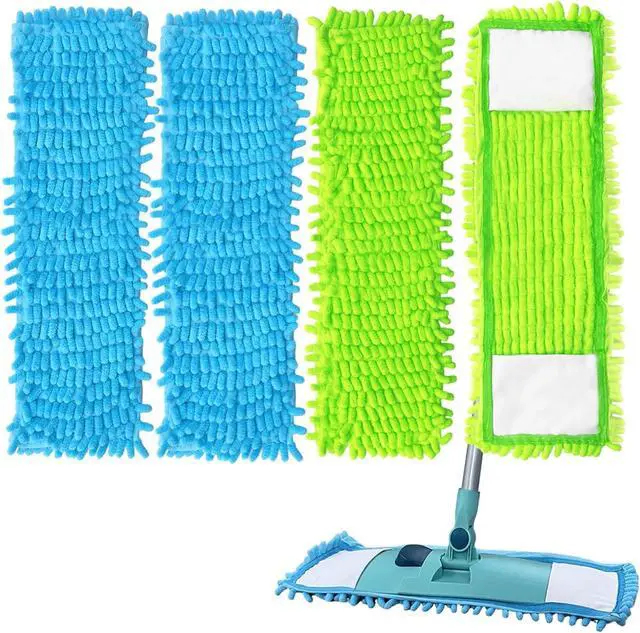 Main image of 4PCS 16'' Microfiber Dust Mop Pads Compatible with Leifheit 55210