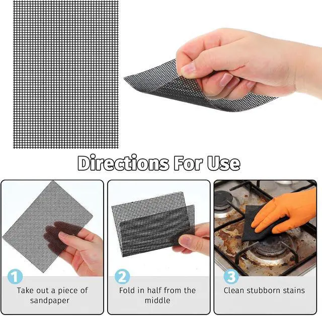 Alt view image 4 of 7 - 15Pcs 5.5" x 4" Cleaning Mesh Pads Cleaning Screens for Toilets