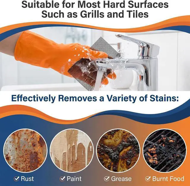 Alt view image 6 of 7 - 15Pcs 5.5" x 4" Cleaning Mesh Pads Cleaning Screens for Toilets