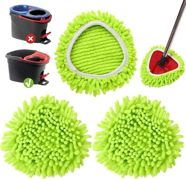 Main image of 3 Pack Mop Head Replacement Compatible with Ocedar Easywring 1 Tank System