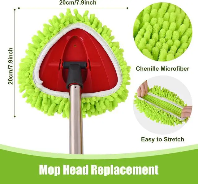 Alt view image 2 of 6 - 3 Pack Mop Head Replacement Compatible with Ocedar Easywring 1 Tank System