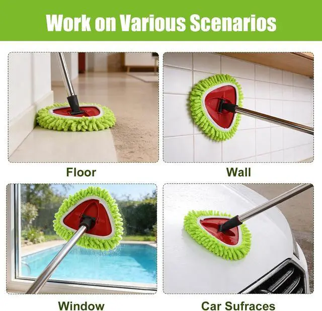 Alt view image 5 of 6 - 3 Pack Mop Head Replacement Compatible with Ocedar Easywring 1 Tank System