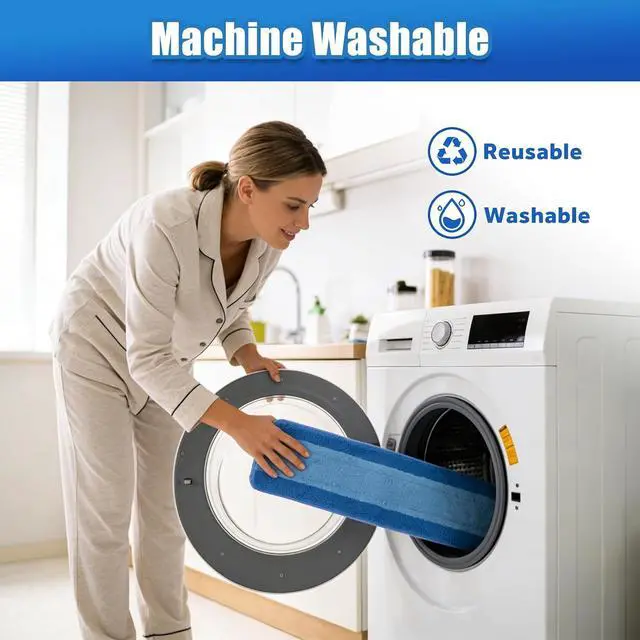 Alt view image 5 of 6 - 3 Pack Microfiber Cleaning Pads Compatible with Bona Mop Replacement Pad