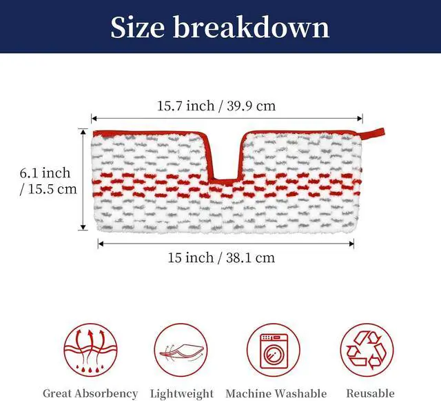 Alt view image 2 of 7 - 2 Pack Microfiber Spray Mop Pads Compatible with O-Cedar Promist