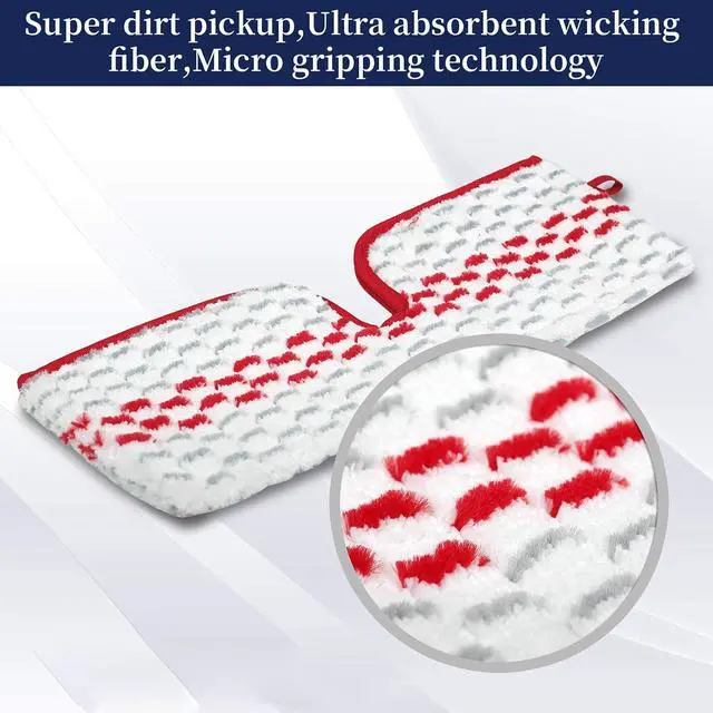 Alt view image 3 of 7 - 2 Pack Microfiber Spray Mop Pads Compatible with O-Cedar Promist