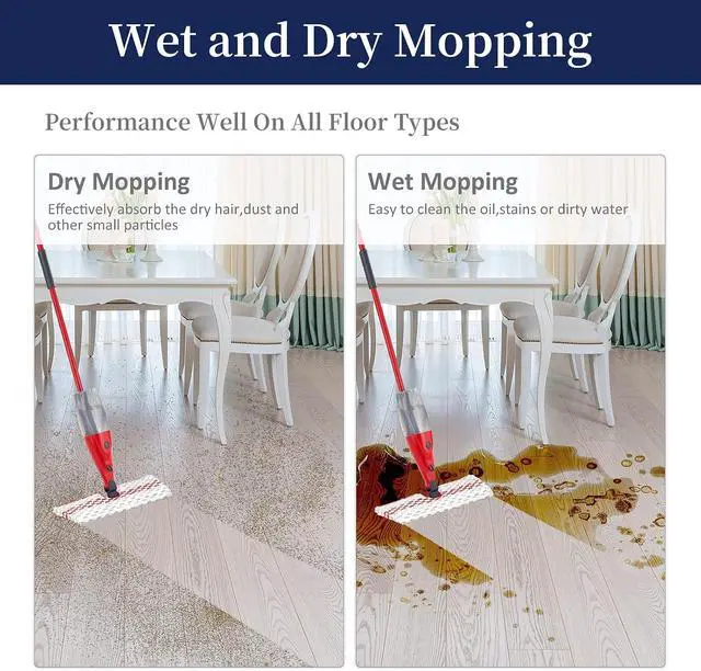 Alt view image 6 of 7 - 2 Pack Microfiber Spray Mop Pads Compatible with O-Cedar Promist