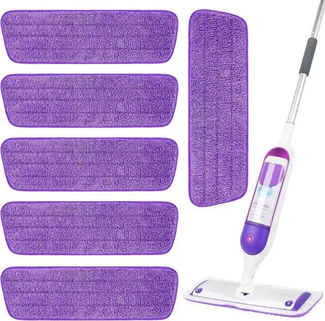 Main image of Microfiber Mop Pads 6 Pack for Swiffer PowerMop 13-16 Inch Washable