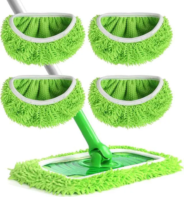 Main image of 4pcs Reusable Microfiber Mop Pads for Swiffer Sweeper(Mop not Include)