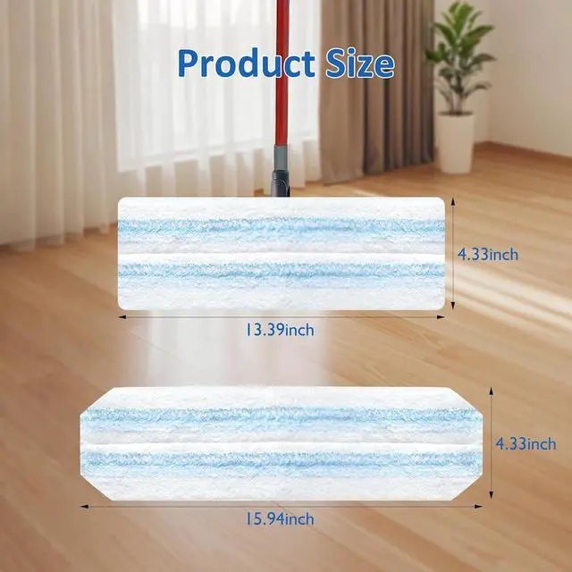 Alt view image 2 of 7 - 4 Pack Mop Replacement Pads Compatible with O Ceda H2prO Flat Mop System
