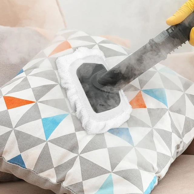 Alt view image 5 of 7 - Steam Cleaner Accessories, Universal Reusable Steam Mop Pads, Steam Shot Attachments, Handheld Steam Cleaner Washable Microfiber Cloth (10 PCS)