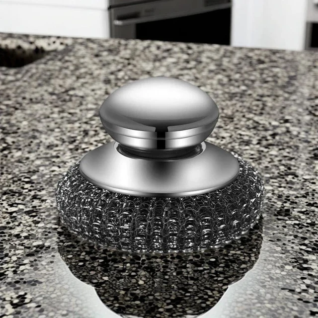 Alt view image 6 of 7 - 6 Pcs Steel Wool Scrubber Stainless Steel Scrubber with Handled