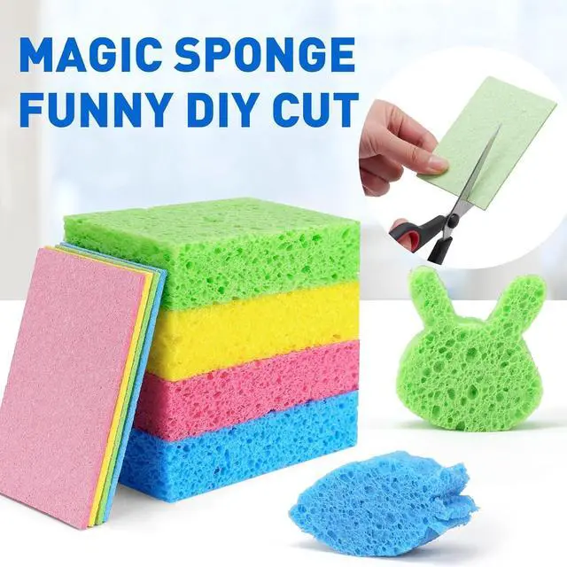 Alt view image 6 of 7 - 24 Pack Kitchen Sponges Non-Scratch Cellulose Sponges Bulk for Cleaning