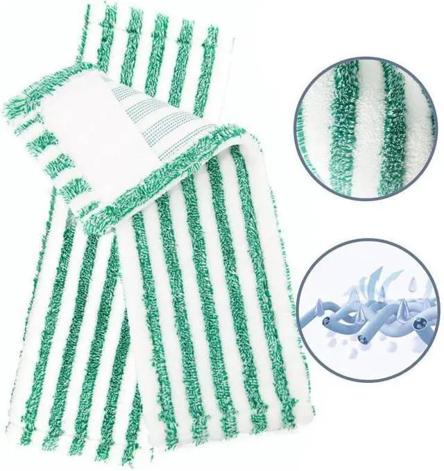 Alt view image 5 of 6 - Libman Wet & Dry Microfiber Mop Refills - 2 Pack Reusable Washable Microfiber Cloth Mop Head Pads for Wet and Dry Use