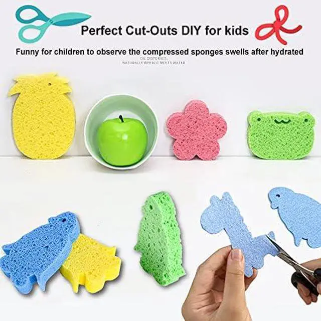 Alt view image 4 of 6 - METUUTER Kitchen Sponges 12 Pack Natural Cellulose for Non Scratch Cleaning