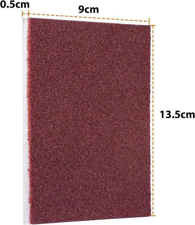 Alt view image 2 of 5 - Carborundum Sponge Nano Emery Sponge Brush Eraser Scrub Kitchen Cleaning for Removing Rust PotsHousehold Cleaning Tool (Dark brown-20pcs)