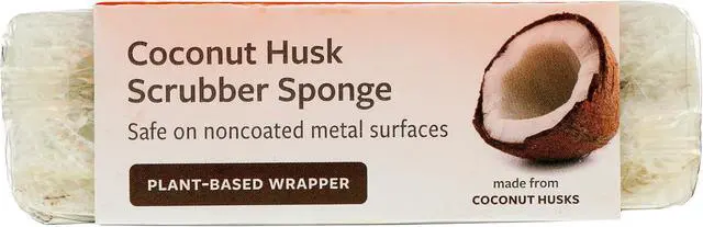 Alt view image 6 of 6 - Cleana Colada Heavy Duty Coconut Scrubber Sponges 2ct, 2 CT