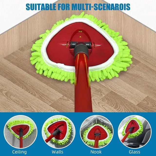 Alt view image 5 of 7 - YWSHF 2 Pack Spin Mop Heads Replacements for Ocedar 1 Tank,Green