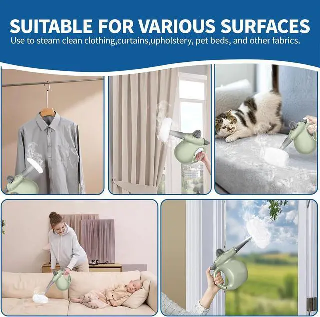 Alt view image 4 of 7 - 16-Pack Universal Microfiber Cloths, Handheld Steam Cleaner Attachments - Steam Cleaner Accessories Compatible with Bissell Steam Shot, Wagner, McCulloch, Comforday, PurSteam and More