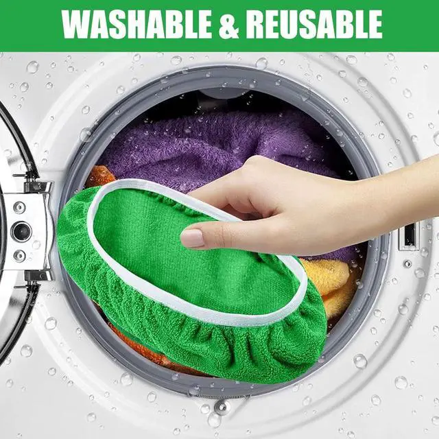 Alt view image 3 of 5 - 8 Pack Reusable Microfiber Mop Pads for Swiffer Sweeper (Mop not Include)