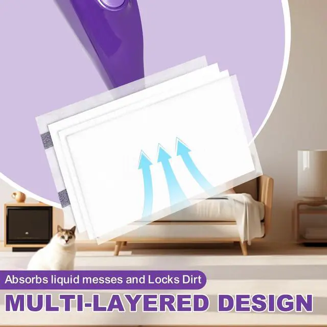 Alt view image 3 of 7 - 20 Pack Disposable Mop Pads Refill for Swiffer Wet Jet Spray Mop