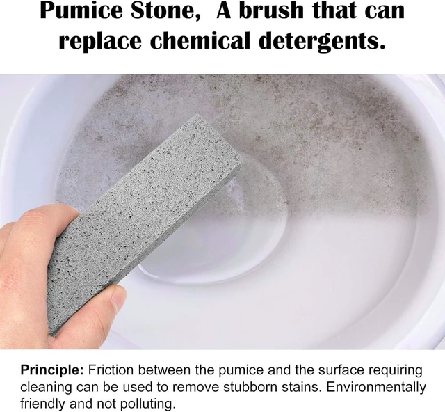 Alt view image 2 of 7 - 8 Pack Pumice Stone for Toilet Bowl Cleaning, Scouring Stick Remove Toilet Bowl Hard Water Rings, Calcium Buildup and Rust Suitable for Cleaning Toilet, Bathroom, Kitchen Sink, GrillGray