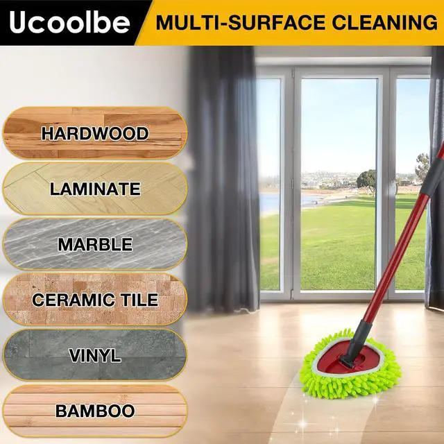 Alt view image 7 of 7 - Chenille Duster Spin Mop Replace Heads for O-Cedar EasyWring 1-Tank, 3-Pack