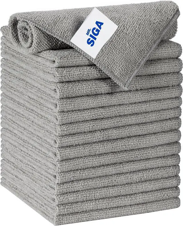 Main image of MR.SIGA Microfiber Cleaning Cloths, All Purpose Microfiber Towels, 15 Pack