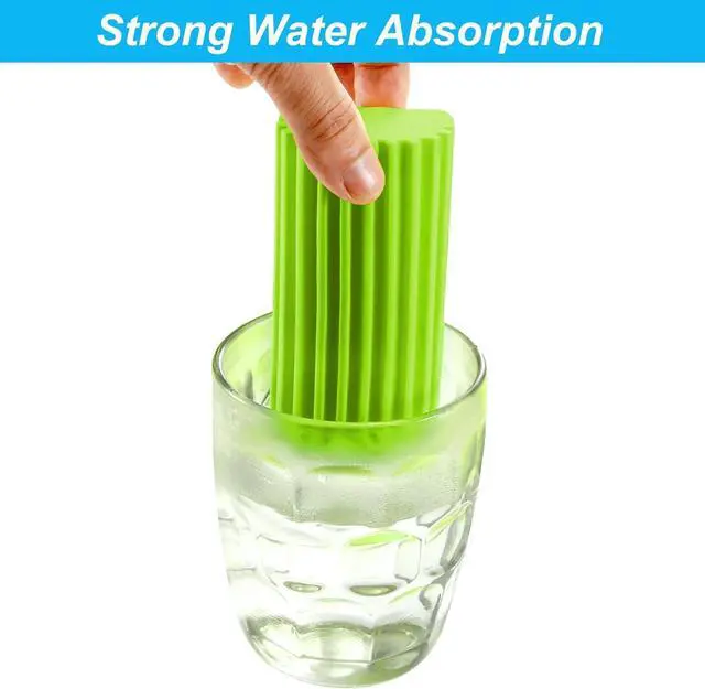 Alt view image 4 of 5 - 4 Pack Green Damp Duster Cleaning Sponge Brush Set
