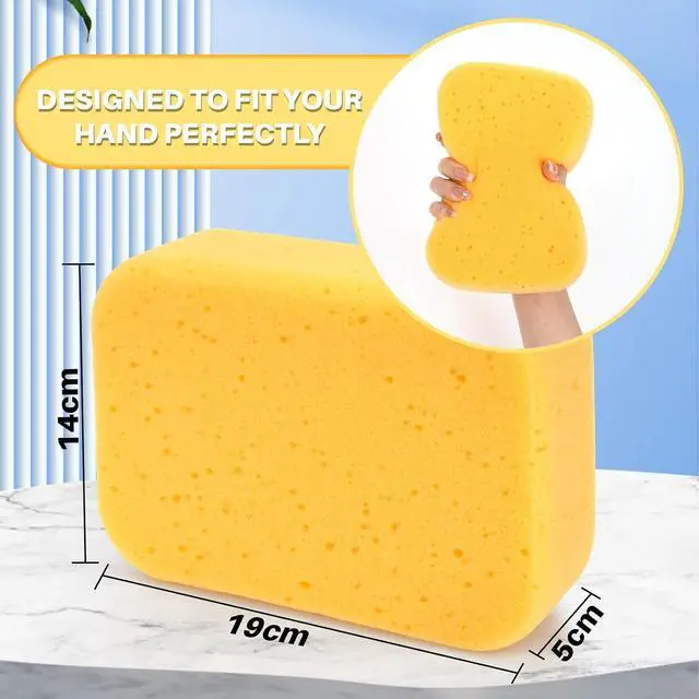Alt view image 2 of 6 - RAINFLOW Car Wash Sponge - 4PCS Large Sponge, Car Sponges for Washing