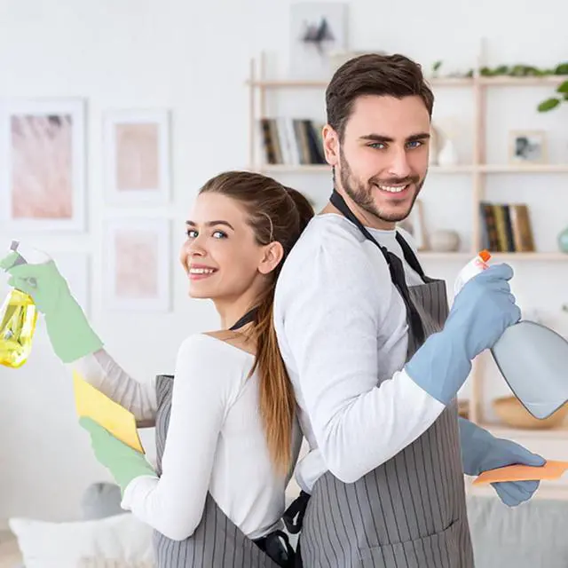 Alt view image 2 of 7 - Rubber Kitchen Dishwashing Gloves - 4 Pairs Colorful Reusable Household Cleaning Gloves For Washing Dishes And Cleaning TasksFlexible And Durable Waterproof (Medium, Dark Green+Blue+Green+Gray)