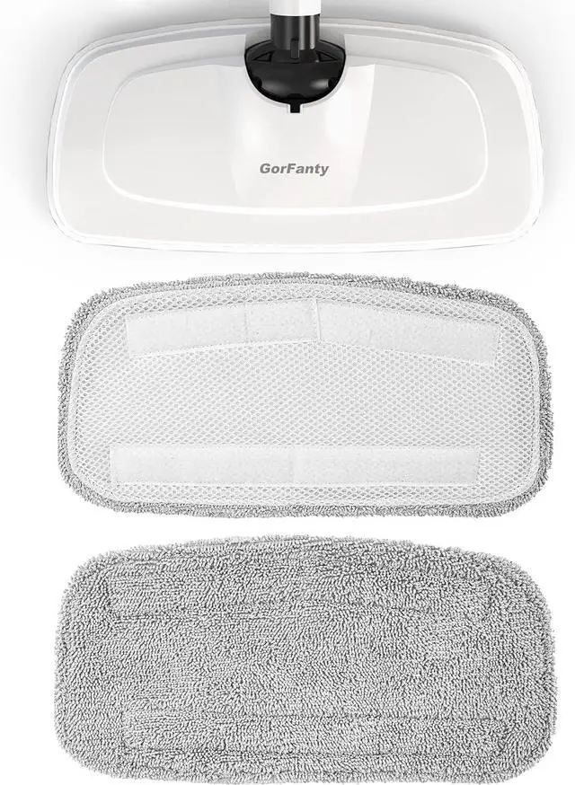 Alt view image 7 of 7 - GorFanty 2 Packs Steam Mop Pads for GorFanty GF-6610B/GF-6610 Model Steam Mop Washable, Reusable, Highly Absorbent Microfiber Steam Mop Replacement Pads.