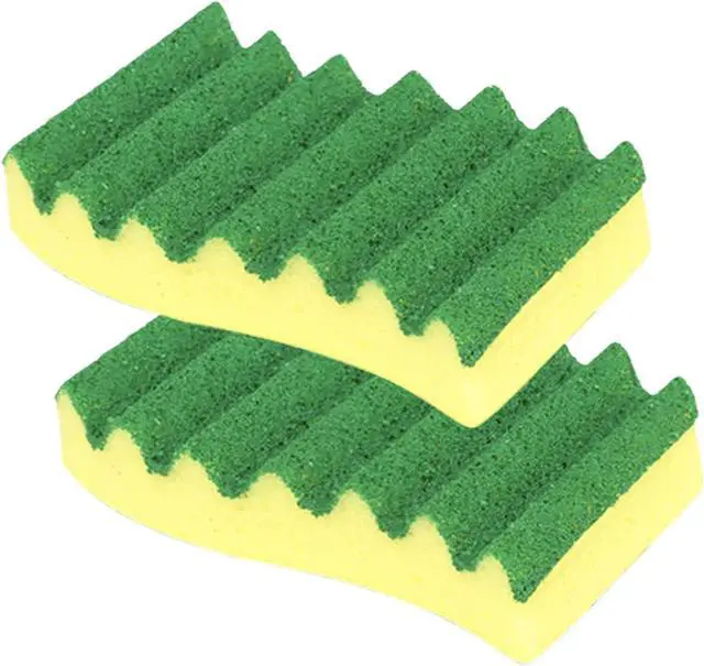 Main image of LOLA Heavy Duty Scrub Sponges, 2 Pack, Made in USA, Superior Sponge Lasts up to 4X Longer, Reusable Long Lasting, Next Generation Cleaning