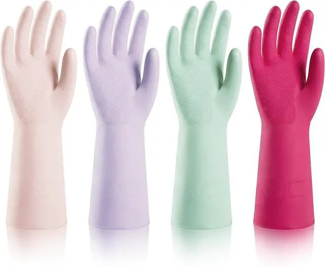 Main image of ThxToms Reusable Nitrile Dishwashing Gloves, Latex Free, 10 Mil, M
