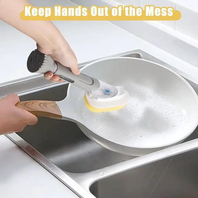 Alt view image 7 of 7 - 8 Packs Dish Wand Sponge Refills for Scrub Daddy Dish Daddy - Replacement Heads for Dish Sponges, Non Scratch Dish Washing Scrubbers, Ideal for Kitchen Cleaning, Yellow (Only Sponge Heads)