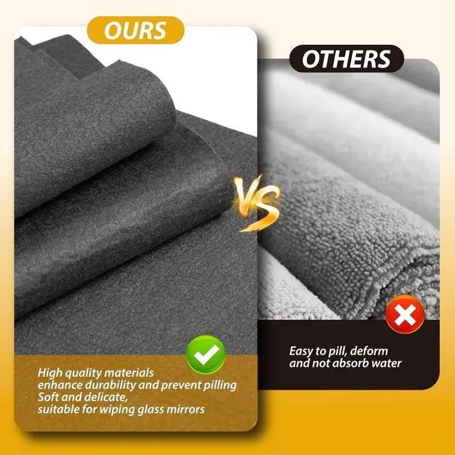 Alt view image 6 of 7 - Thickened Magic Cleaning Cloth, 6Pcs Microfiber Cloth, 12" x 12"